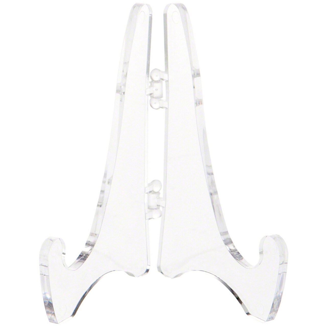 Plymor Clear Acrylic Mini Adjustable Folding Display Easel, 2.875" H x 2.125" D